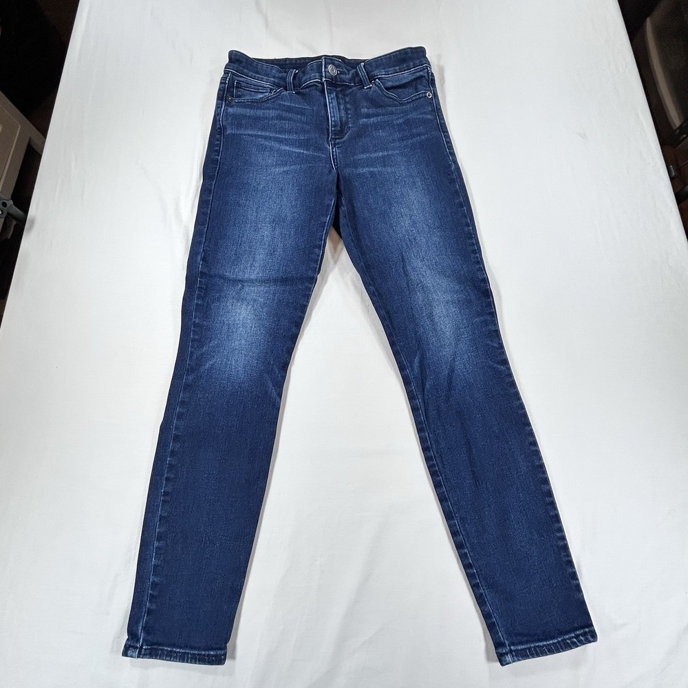 Lucky Brand Ava Mid Rise Skinny Jeans Women's 4 27 Stretchy Blue Dark Wash